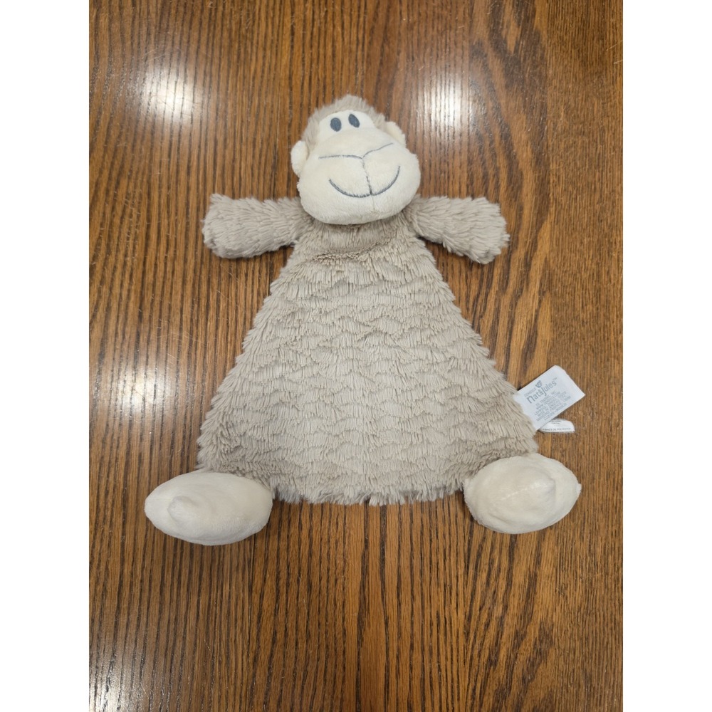 Demdaco Lovey Monkey Light Brown Baby Soft Toy Infant Security Blanket Rattle